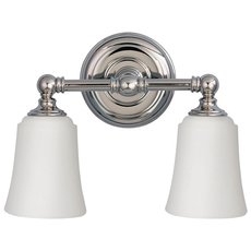 Светильник для ванной комнаты с арматурой хрома цвета, плафонами белого цвета Elstead Lighting FE/HUGOLAKE2BATH