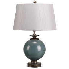 Настольная лампа с текстильными плафонами серого цвета Elstead Lighting BABUSHKA/TL