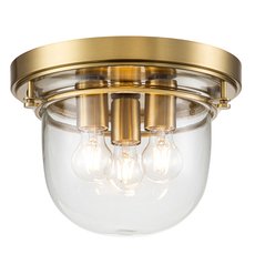 Светильник для ванной комнаты с стеклянными плафонами прозрачного цвета Quoizel QZ-WHISTLING-F-BB