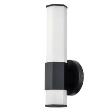 Светильник для ванной комнаты с стеклянными плафонами белого цвета Hinkley QN-FACET-LED1-BK-BATH