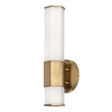 Светильник для ванной комнаты с стеклянными плафонами белого цвета Hinkley QN-FACET-LED1-HB-BATH