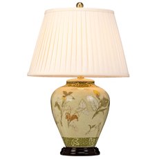 Настольная лампа с текстильными плафонами бежевого цвета Elstead Lighting ARUM LILY/TL