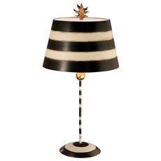 Настольная лампа с арматурой чёрного цвета, плафонами чёрного цвета Flambeau FB/SOUTHBEACH/TL
