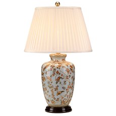 Настольная лампа с арматурой бронзы цвета, текстильными плафонами Elstead Lighting GOLD BIRDS/TL