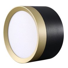 Точечный светильник с арматурой чёрного цвета, плафонами золотого цвета Lucia Tucci LTP-D002-01GX53-BG