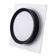 Точечный светильник с арматурой белого цвета, плафонами чёрного цвета Lucia Tucci LTP-C002-01GX53-WB