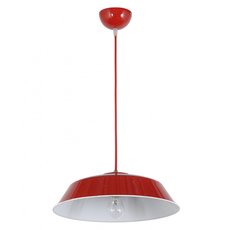 Светильник с металлическими плафонами красного цвета Arti Lampadari Gelo E 1.3.P1 R