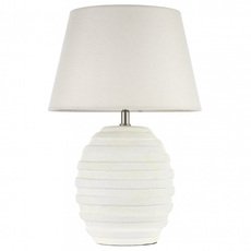 Настольная лампа с арматурой белого цвета, плафонами белого цвета Arti Lampadari Simona E 4.1 W
