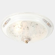 Светильник с арматурой белого цвета, стеклянными плафонами Lucia Tucci LUGO 142.2 R30 white