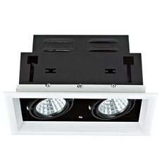 Точечный светильник с плафонами чёрного цвета Lucia Tucci Opzione 536.2-5W*2-WT/BK