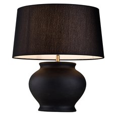 Настольная лампа с арматурой чёрного цвета, плафонами чёрного цвета Lucia Tucci HARRODS T940.1
