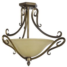 Светильник с арматурой бронзы цвета, стеклянными плафонами Dio D arte Lampadari Casello E 1.5.54.501 BR