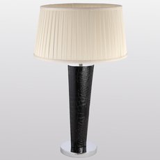 Настольная лампа с арматурой чёрного цвета Lucia Tucci Pelle Nerre T120.1