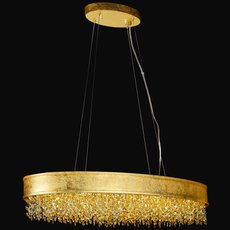 Светильник с арматурой золотого цвета, плафонами прозрачного цвета Lucia Tucci fabian 1550.17 oro LED