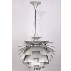 Светильник с арматурой серебряного цвета, плафонами серебряного цвета Lucia Tucci Zephyr 199.1 D720 alluminio