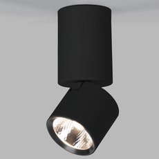 Точечный светильник с арматурой чёрного цвета, металлическими плафонами Elektrostandard 25042/LED 10W 4000K чёрный