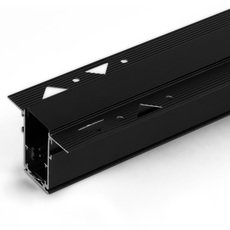 Шинная система Elektrostandard Slim Magnetic Шинопровод встраиваемый (черный) (1м) 85086/00