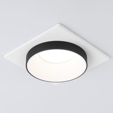 Точечный светильник с арматурой белого цвета, плафонами чёрного цвета Elektrostandard 116 MR16 белый/черный