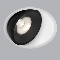 Точечный светильник с металлическими плафонами Elektrostandard 25083/LED 6W 4200K белый/чёрный