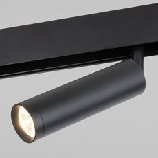 Шинная система с металлическими плафонами чёрного цвета Elektrostandard Slim Magnetic R08 Трековый светильник 8W 4200K Porte (черный) 85508/01