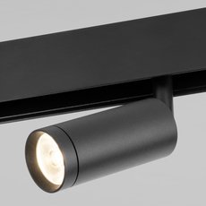 Шинная система с металлическими плафонами чёрного цвета Elektrostandard Slim Magnetic R07 Трековый светильник 8W 4200K Porte (черный) 85507/01