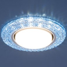 Точечный светильник с пластиковыми плафонами Elektrostandard 3030 GX53 BL синий
