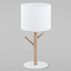 Настольная лампа с текстильными плафонами белого цвета TK Lighting 5571 Albero White