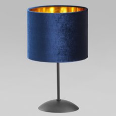 Настольная лампа с арматурой чёрного цвета, текстильными плафонами TK Lighting 5278 Tercino Blue
