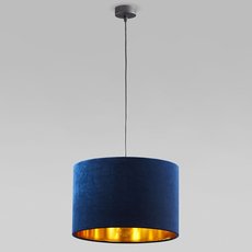 Светильник с арматурой чёрного цвета, текстильными плафонами TK Lighting 6172 Tercino Blue