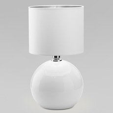 Настольная лампа с текстильными плафонами белого цвета TK Lighting 5066 Palla