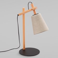 Настольная лампа с текстильными плафонами бежевого цвета TK Lighting 5183 Vaio Nature