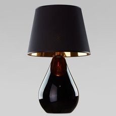 Настольная лампа с текстильными плафонами чёрного цвета TK Lighting 5454 Lacrima Black
