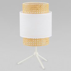 Настольная лампа с арматурой белого цвета, плафонами белого цвета TK Lighting 6565 Boho White