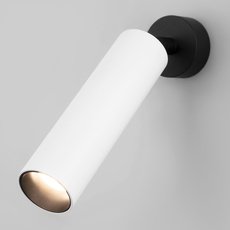 Спот с арматурой чёрного цвета, металлическими плафонами Eurosvet 20128/1 LED белый/черный