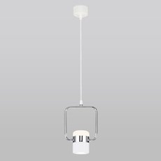 Светильник с плафонами белого цвета Eurosvet 50165/1 LED хром/белый 9W