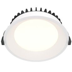 Точечный светильник с арматурой белого цвета, металлическими плафонами Maytoni DL055-18W4K-W