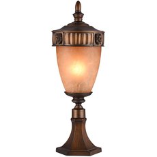 Светильник для уличного освещения с арматурой коричневого цвета, стеклянными плафонами Favourite 1336-1T