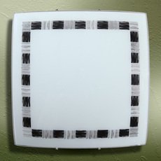Настенно-потолочный светильник с стеклянными плафонами белого цвета Vitaluce V6661/2A