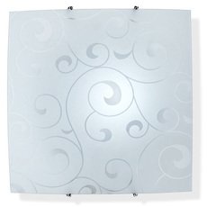 Настенно-потолочный светильник с арматурой белого цвета, стеклянными плафонами Vitaluce V6297/1A