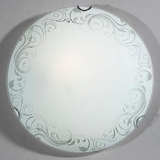 Настенно-потолочный светильник с стеклянными плафонами белого цвета Vitaluce V6422/1A