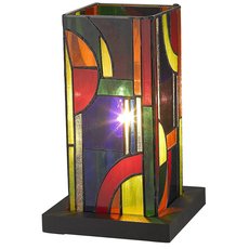 Настольная лампа с арматурой бронзы цвета, стеклянными плафонами Velante 810-804-02