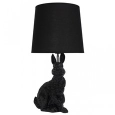 Настольная лампа с текстильными плафонами чёрного цвета Loft IT 10190 Black