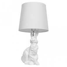 Настольная лампа с арматурой белого цвета, плафонами белого цвета Loft IT 10190 White