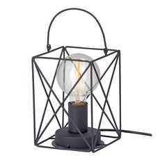 Настольная лампа с арматурой чёрного цвета, металлическими плафонами Vitaluce V4765-1/1L