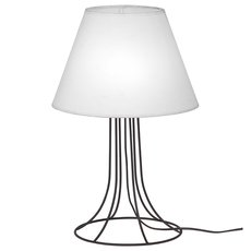 Настольная лампа с текстильными плафонами белого цвета Vitaluce V4700-1/1L