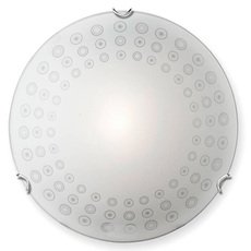 Настенно-потолочный светильник с стеклянными плафонами белого цвета Vitaluce V6412/1A