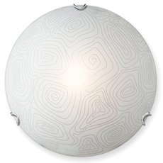 Настенно-потолочный светильник с стеклянными плафонами белого цвета Vitaluce V6426/1A