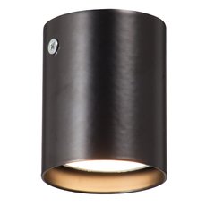 Точечный светильник с металлическими плафонами чёрного цвета Vitaluce V4639-1/1PL