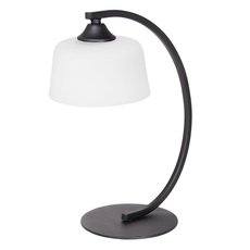 Настольная лампа с арматурой чёрного цвета, стеклянными плафонами Vitaluce V4357-1/1L