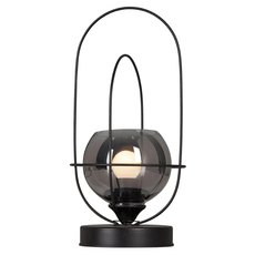 Настольная лампа с арматурой чёрного цвета, стеклянными плафонами Vitaluce V4462-1/1L